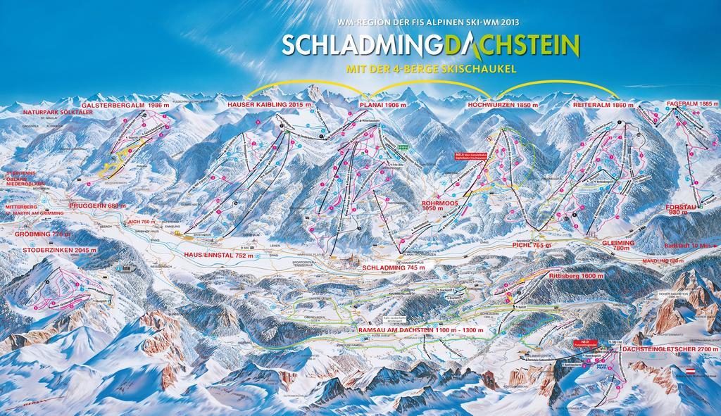 Haus Alpina Ski In & Ski Out Schladming Buitenkant foto